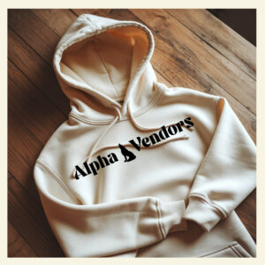 Hoodie White - Alpha Vendor